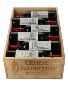 Chateau L’Eglise Clinet 1998 in 12er Holzkiste