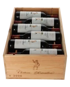 Chateau D’Armailhac    5eme Cru 2000 in 12er Holzkiste