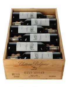 Chateau Belgrave 5eme Cru 2009 in 12er Holzkiste