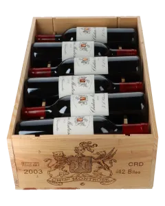 Chateau Montrose 2eme Cru 2003 in 12er Holzkiste