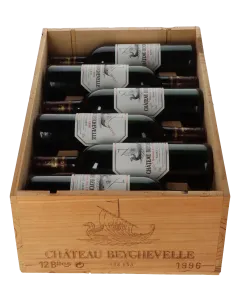 Chateau Beychevelle 4eme Cru 1996 in 12er Holzkiste