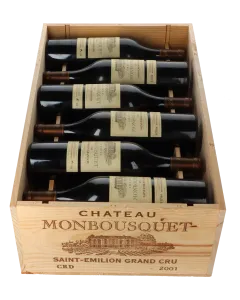 Monbousquet Chateau Monbousquet Grand Cru Classe 2001 in Holzkiste