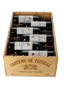 Chateau de Fieuzal 1996 in 12er Holzkiste