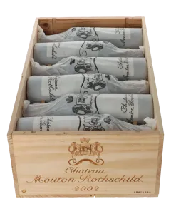 Chateau Mouton Rothschild 1er Cru 2002 in 12er Holzkiste