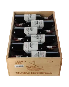 Chateau Beychevelle 4eme Cru 2014 in 12er Holzkiste