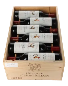 Chateau Clerc Milon Rothschild 5eme Cru 2000 in 12er Holzkiste