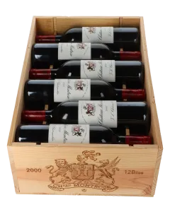 Chateau Montrose 2eme Cru 2000 in 12er Holzkiste