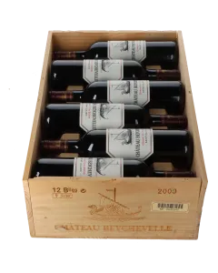 Chateau Beychevelle 4eme Cru 2009 in 12er Holzkiste
