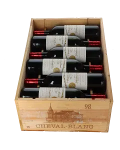 Chateau Cheval Blanc 1er Grand Cru Classe A 1998 in 12er Holzkiste