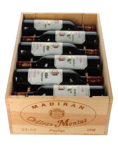 Chateau Montus Cuvee Prestige 1998 in 12er Holzkiste