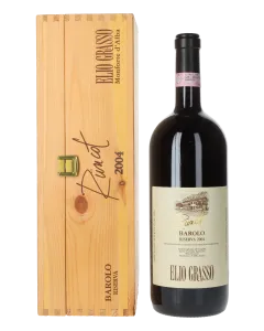 Elio Grasso Runcot Riserva Magnum 2004 in Holzkiste