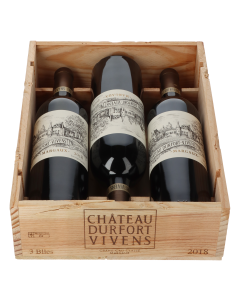 Chateau Durfort-Vivens 2018 in 3er Holzkiste