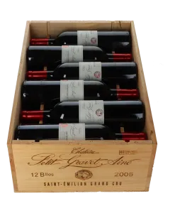 Chateau Petit Gravet Aine Grand Cru 2005 in 12er Holzkiste