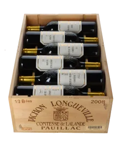 Chateau Pichon Longueville Comtesse de Lalande 2eme Cru 2008 in 12er Holzkiste 