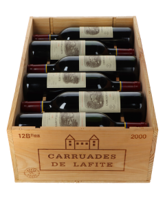 Chateau Lafite Rothschild Carruades de Lafite 2000 in 12er Holzkiste
