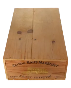 Chateau Haut Marbuzet Cru Bourgeois 1996 in 12er Holzkiste