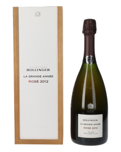 Bollinger Brut La Grande Annee Rose 2012 in 1er Holzkiste