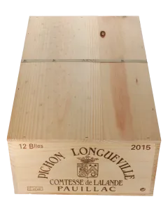 Chateau Pichon Longueville Comtesse de Lalande 2eme Cru 2015 in 12er Holzkiste