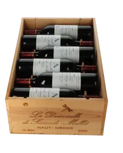 Chateau Sociando-Mallet La Demoiselle de Sociando-Mallet 2000 in 12er Holzkiste