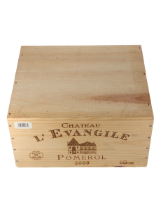 Chateau L’Evangile 2005 in 6er Holzkiste