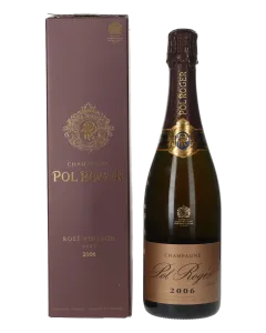 Pol Roger Champagne Rosé Vintage Brut Flaschengärung 2006 in 1er Geschenkverpackung