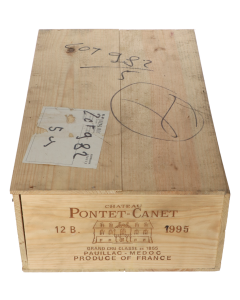 Chateau Pontet-Canet 1995 in 12er Holzkiste