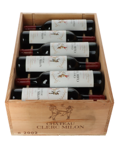 Chateau Clerc Milon Rothschild 2002 in 12er Holzkiste 