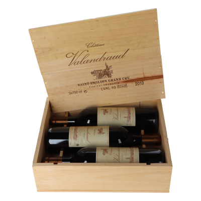 Chateau Valandraud 2010 3er Holzkiste