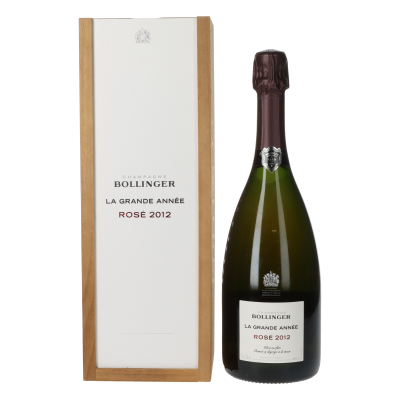 Bollinger Brut La Grande Annee Rose 2012 in 1er Holzkiste