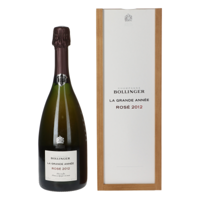 Bollinger Brut La Grande Annee Rose 2012 in 1er Holzkiste