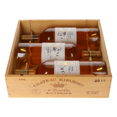 Chateau Rieussec 2010 Magnum 3er Holzkiste