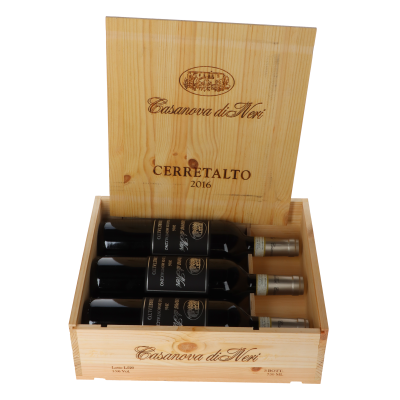Casanova di Neri Cerretalto 2016 in 3er Holzkiste