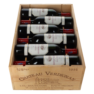 Chateau Verdignan 1995 in 12er Holzkiste