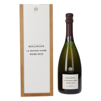 Bollinger Brut La Grande Annee Rose 2012 in 1er Holzkiste