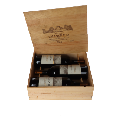 Chateau Valandraud 2012 Magnum 3er Holzkiste