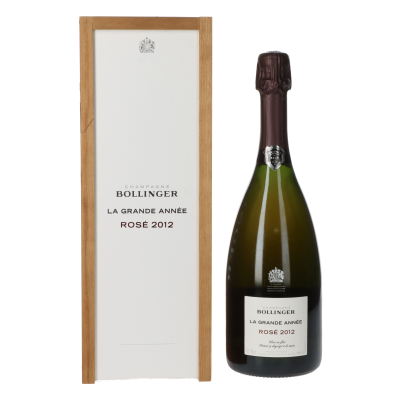 Bollinger Brut La Grande Annee Rose 2012 in 1er Holzkiste