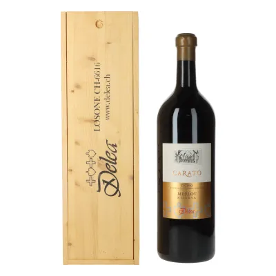 Delea Carato Riserva 2009 Doppelmagnum in Holzkiste