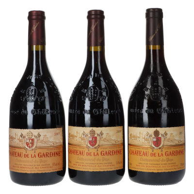 Chateau De La Gardine Chateauneuf du Pape Vertikale (3 Fl.)