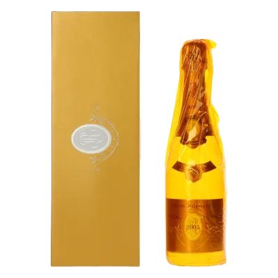 Louis Roederer Champagne Cristal Brut Flaschengärung 2005 in Geschenkverpackung