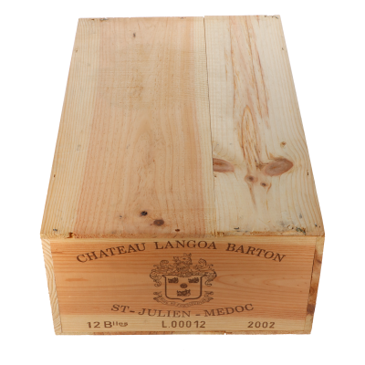 Chateau Langoa Barton 2002 in 12er Holzkiste