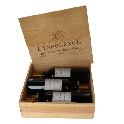 Chateau Lynsolence 2012 Magnum 3er Holzkiste