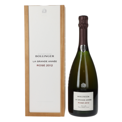 Bollinger Brut La Grande Annee Rose 2012 in 1er Holzkiste