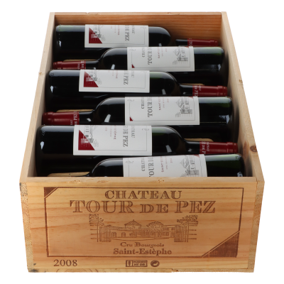Chateau Tour de Pez 2008 in 12er Holzkiste