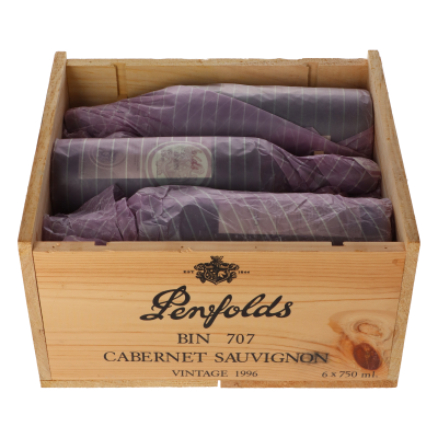 Penfolds Bin 707 Cabernet Sauvignon 1996 6er Holzkiste
