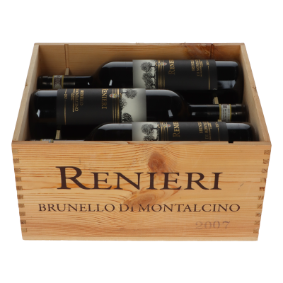 Renieri Brunello di Montalcino 2007 in 6er Holzkiste