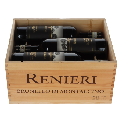 Renieri Brunello di Montalcino 2010 in 6er Holzkiste