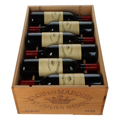 Clos du Marquis 1990 in 12er Holzkiste