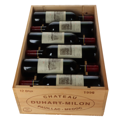 Chateau Duhart Milon 1996 in 12er Holzkiste