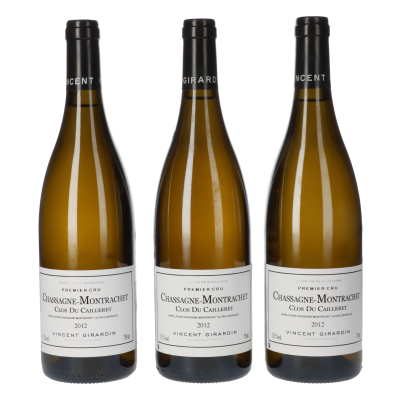 Vincent Girardin Chassagne Montrachet 1er Cru Clos du Cailleret 2012 (3 Fl.)