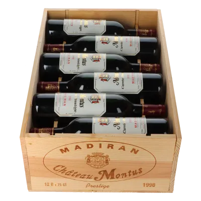Chateau Montus Cuvee Prestige 1998 in 12er Holzkiste